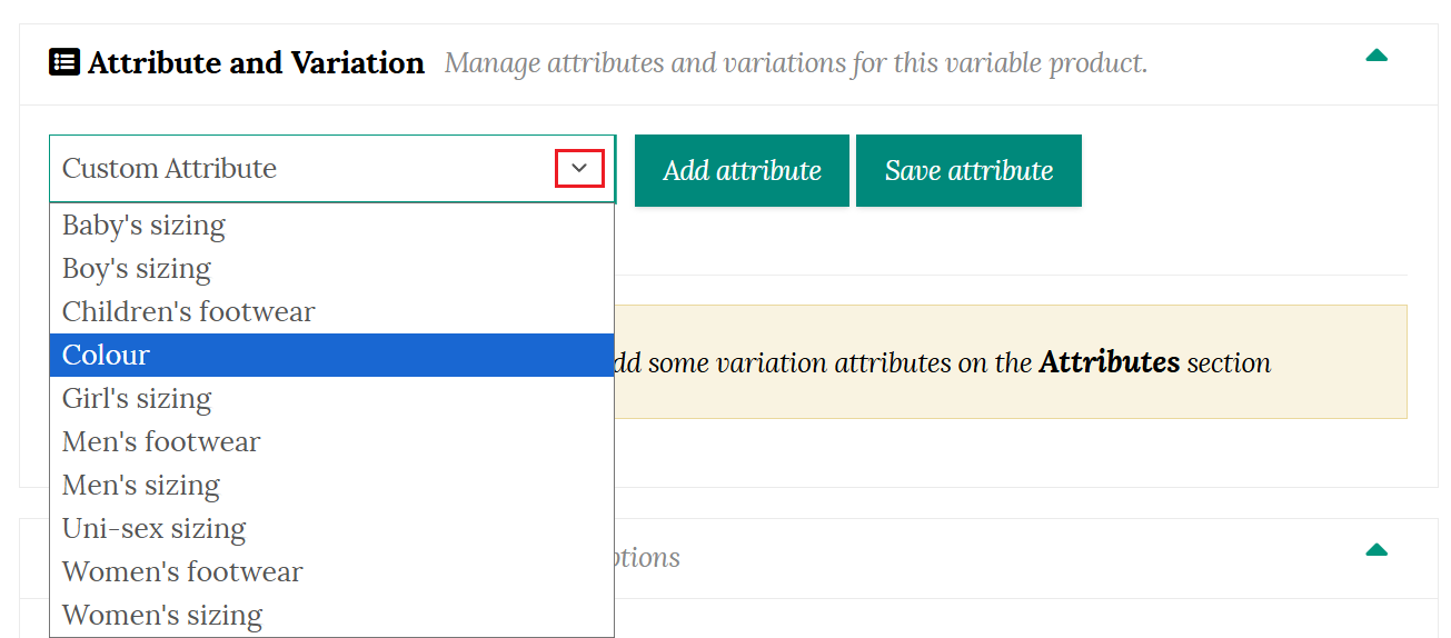 Add attribute