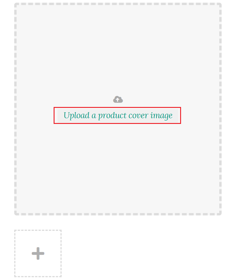 Upload a product cover image