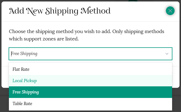 Free shipping option