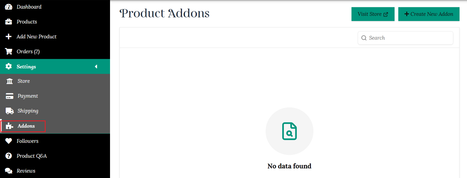 Product Addons